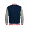 Captain America Blue Varsity Bomber Jacket Back