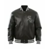 Chicago White Sox Full Leather Jacket Front