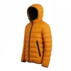 Mens Yellow Puffer Jacket with Hood Left