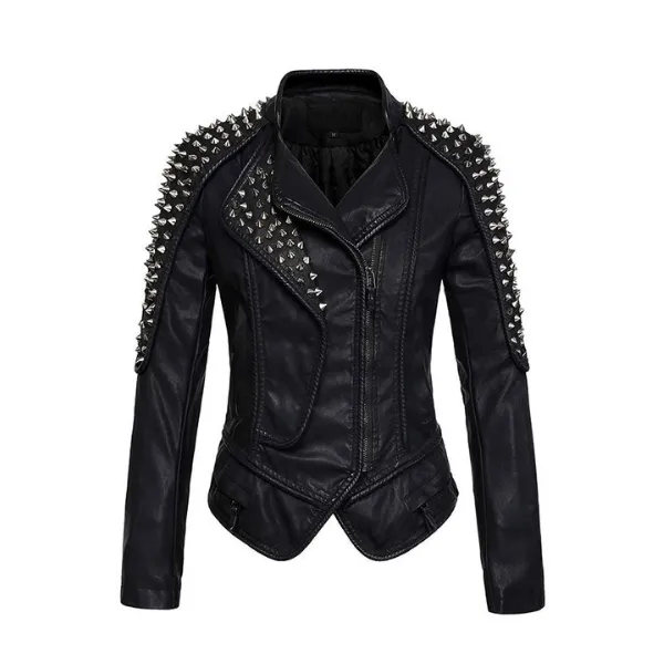 women-black-leather-punk-style-jacket