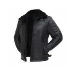 Mens Black Shearling Jacket Style