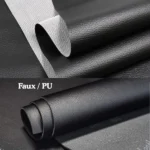 Black Faux PU Material