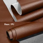 Brown Faux PU Material