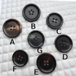 Horn Pattern Coat Buttons