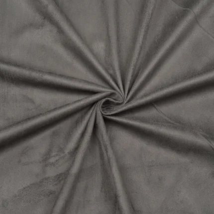 Womena's Grey Suede Double Breasted Trench Coat Material